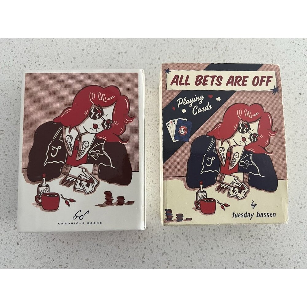All Bets are Off Playing Cards by Tuesday Bassen New in Box Chronicle Books